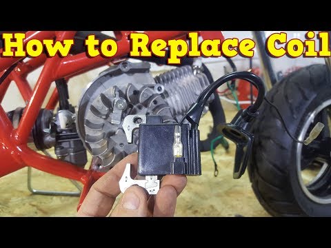 How to Replace Coil in 2 Stroke Pocket Bike Engine - Instructions PS50 Nitro Motors