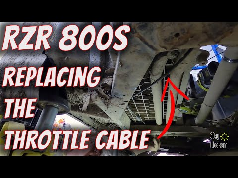 RZR 800S - How to replace the Throttle Cable