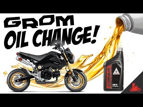Honda Grom Oil Change How To