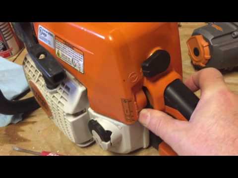 Stihl MS 250 Air Filter Cleaning (how to step by step)