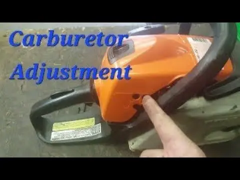 Stihl Chainsaw Carburetor Adjustment