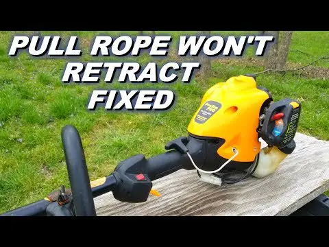 Fixing a pull rope that won&#039;t retract.