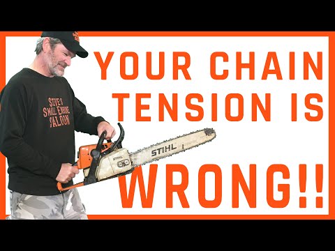 CORRECT WAY To Adjust The Chain Tension On Your Chainsaw