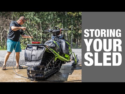 Cleaning and storing your snowmobile for the summer. Very detailed. Summerizing your sled.