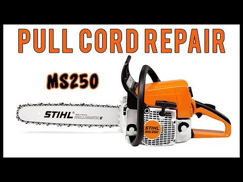 Pull Cord Repair On Stihl MS250 Chainsaw