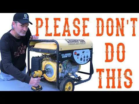 How To NOT Emergency Start Your Generator
