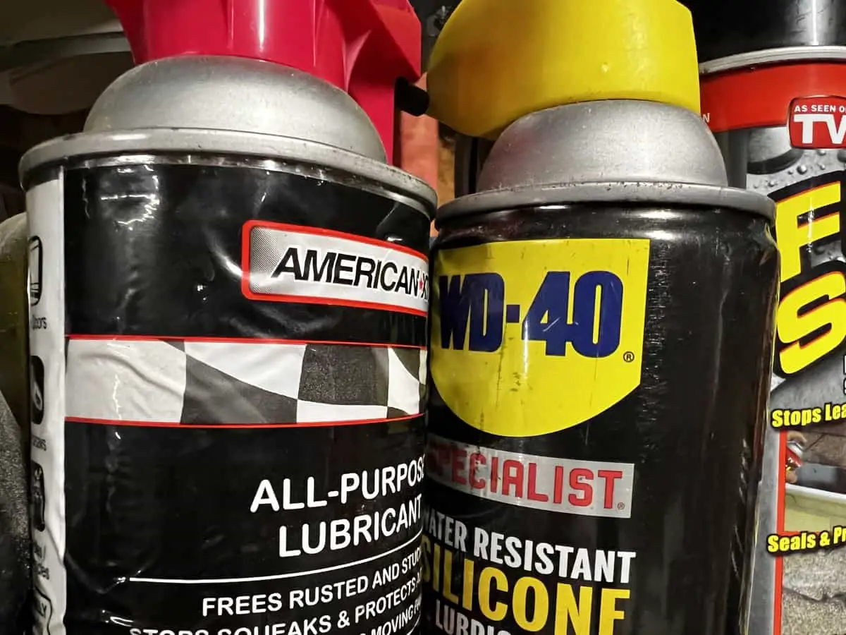 Hedge trimmer lubricant options.